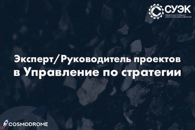 Эксперт/Руководитель проектов в Управление по стратегии в компанию СУЭК